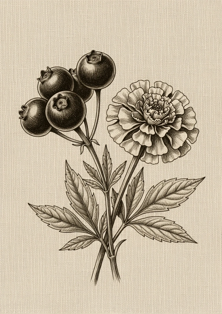 Archival botanical illustration